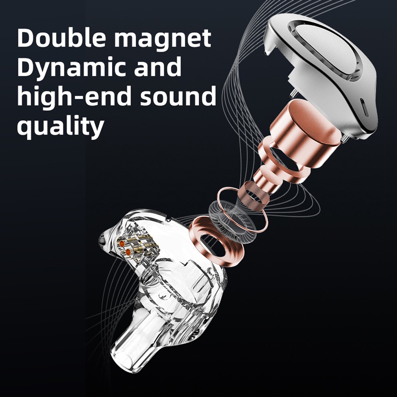 Bl03 Pro Earphone In ear Dinamis Bahan Metal Dengan Kabel Bisa Dilepas Untuk Olahraga