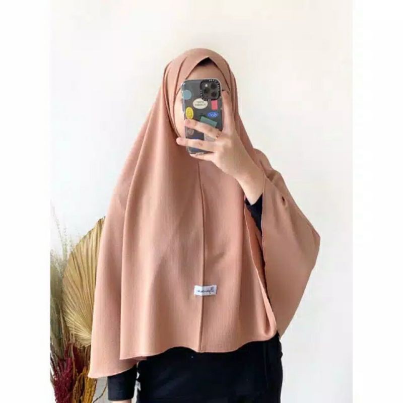 BERGO MARYAM PREMIUM JUMBO DIAMOND ITALIANO HIJAB KHIMAR BIG SIZE