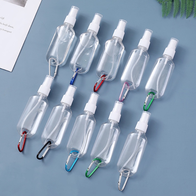 [Featured] 30/50ml Portable Travel Hook Up Transparent Empty Spray Bottles / Silicone Squeeze Bottle / Refillable Container