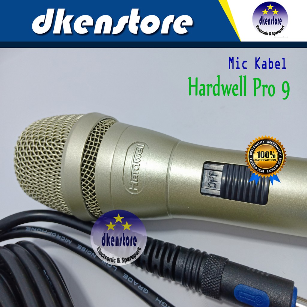 Mic Kabel Hardwell Pro 9 ORIGINAL premium sensitif tidak sember