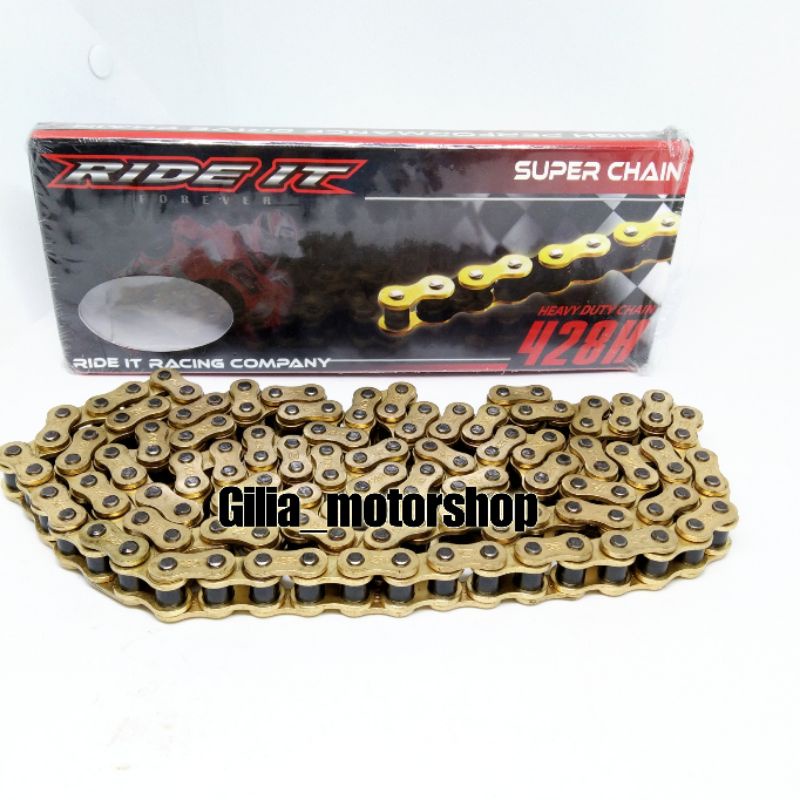 Rantai Motor Ride It Gold Super Chain Rantai Ride It Gold Motorcycle Chain Rantai Sepeda Motor Ride It