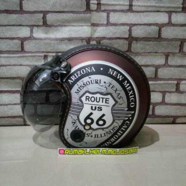 Helm Bogo Retro MTR Route 66