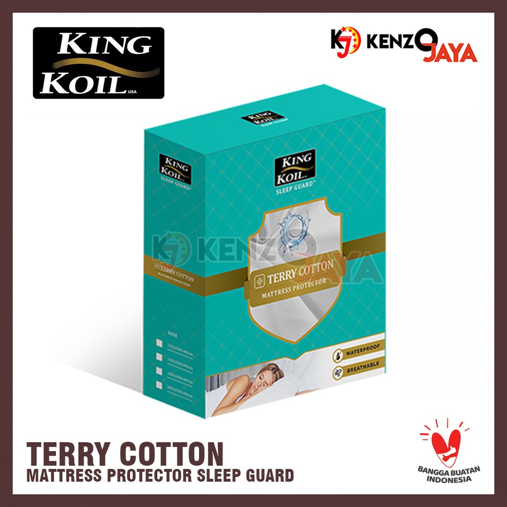 Matras Protector KING KOIL Sleep Guard Terry Cotton