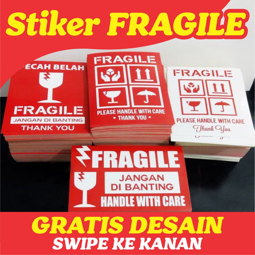 

Cetak Stiker Fragile Stiker Pengiriman Olshop Custom GRATIS DESAIN TERMURAH