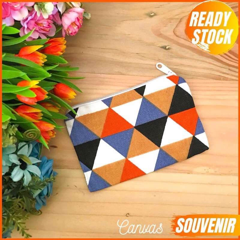 DOMPET KANVAS MOTIF MURAH READY BANYAK