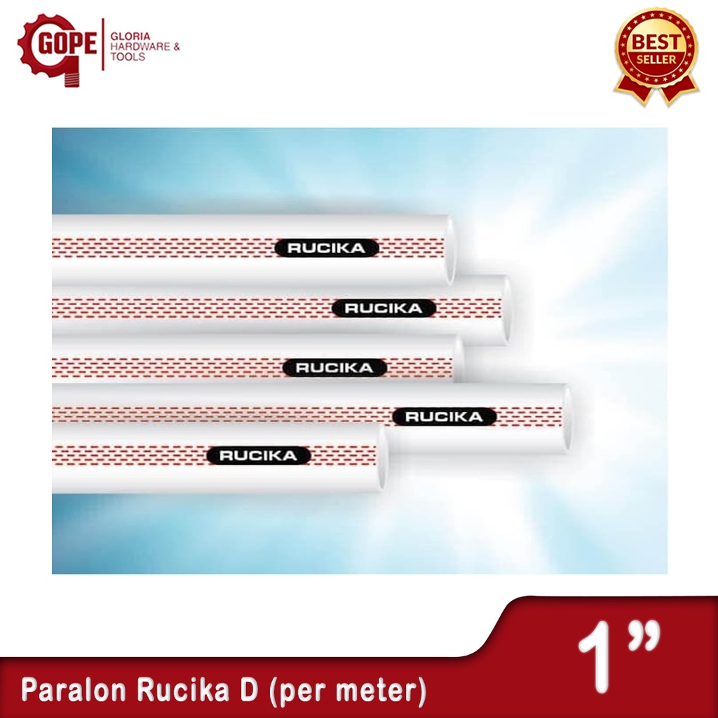 Pipa Paralon PVC Rucika 1" (Potongan 1 Meter)