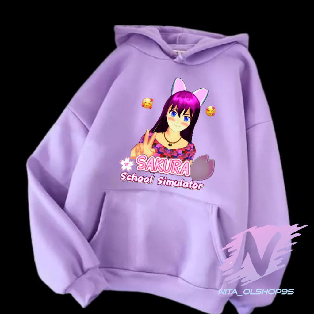 SWETER SAKURA SCHOOL SIMULATOR TERBARU HOODIE ANAK SAKURA TERLARIS