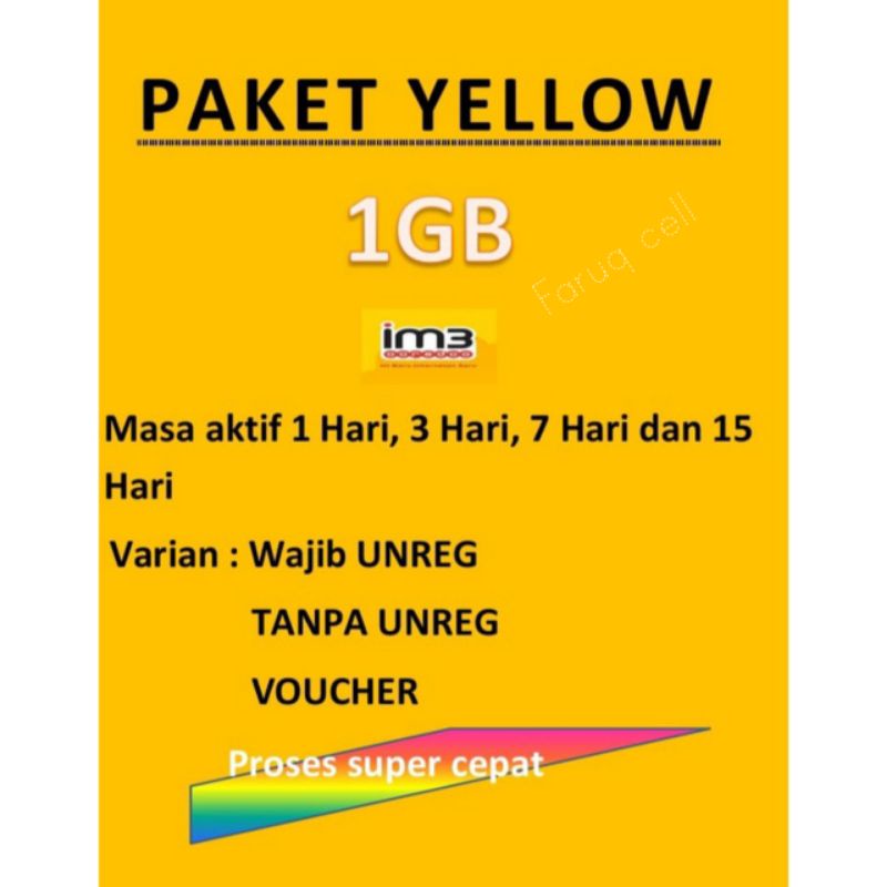 paket yellow im3.