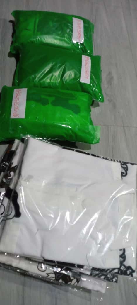 Setelan Sarung Celana Am Kemeja Koko Batik Solo Lapis Puring Dalam Tumpal Blok Hitam