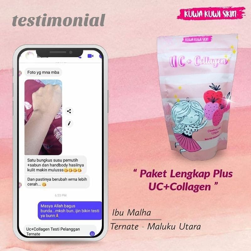 ‼️READY‼️UC COLLAGEN SUSU PEMUTIH KULIT AMPUH // MINUMAN COLLAGEN MEMUTIHKAN//KUWA KUWI SKIN / UC+COLLAGEN BPOM/ UC COLLAGEN KEMASAN BARU BPOM