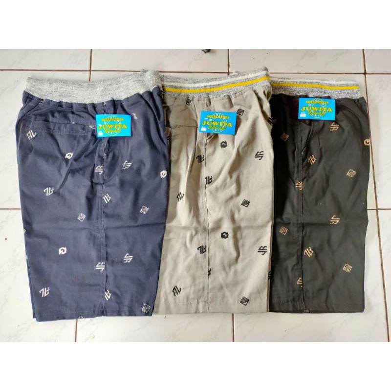 CELANA CHINOS pendek motif Rib // all size fit xxl // celana pendek // celana pria pendek