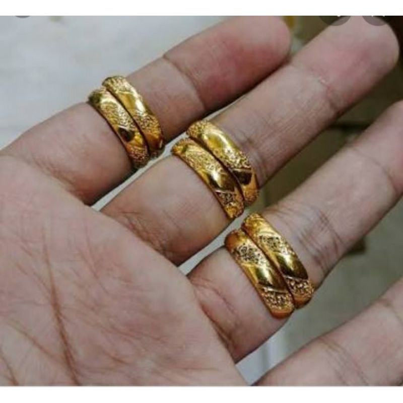 Cicin Belah Rotan Selisih. Emas Toba LM 24Karat Kadar 99,99%