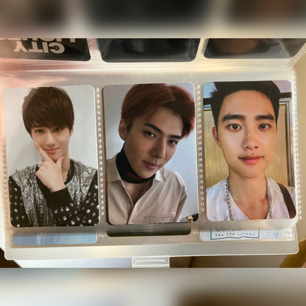PHOTOCARD OFFICIAL EXO (SEHUN TEMPO MODERATO/D.O. TEMPO ALEGRO/SUHO MAMA/CHEN LOVE ME RIGHT)