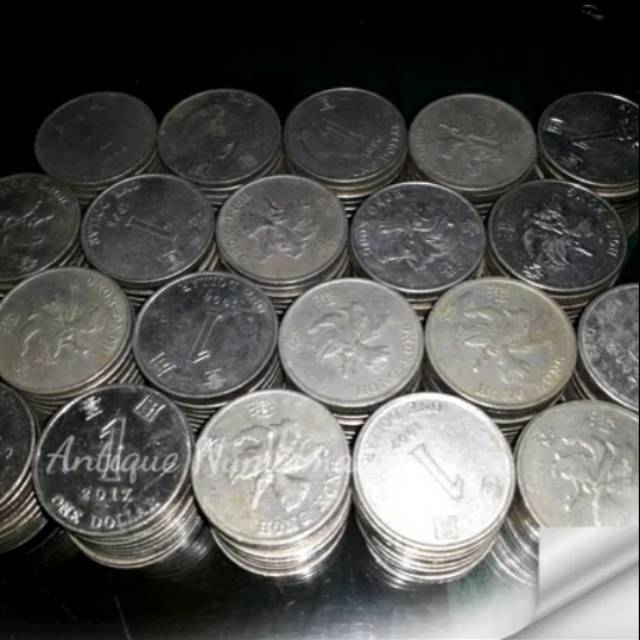 KOIN HONGKONG 1 DOLLAR COIN BACKPACKER HONG KONG DI JUAL PER 100 KEPING