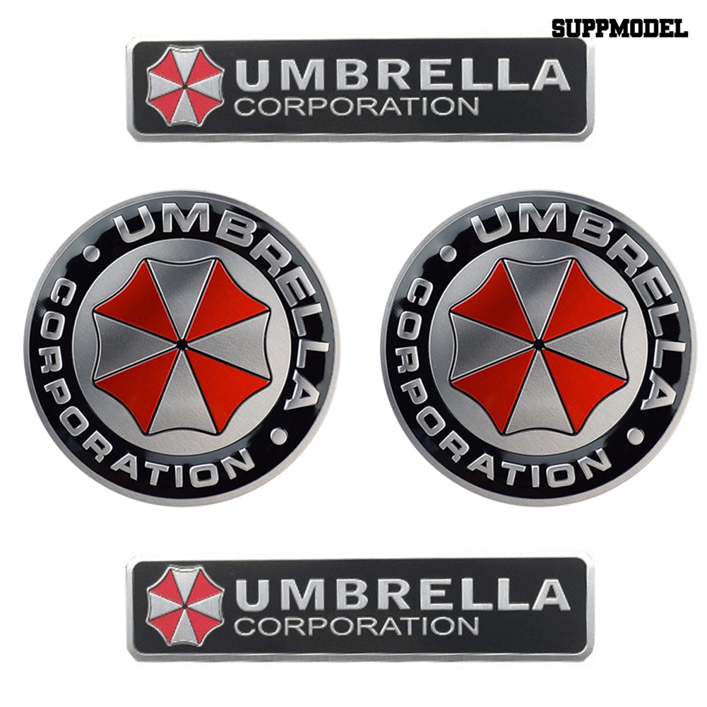 Sl Stiker Badge Umbrella Corporation 3D Aluminum Untuk Bagasi Mobil