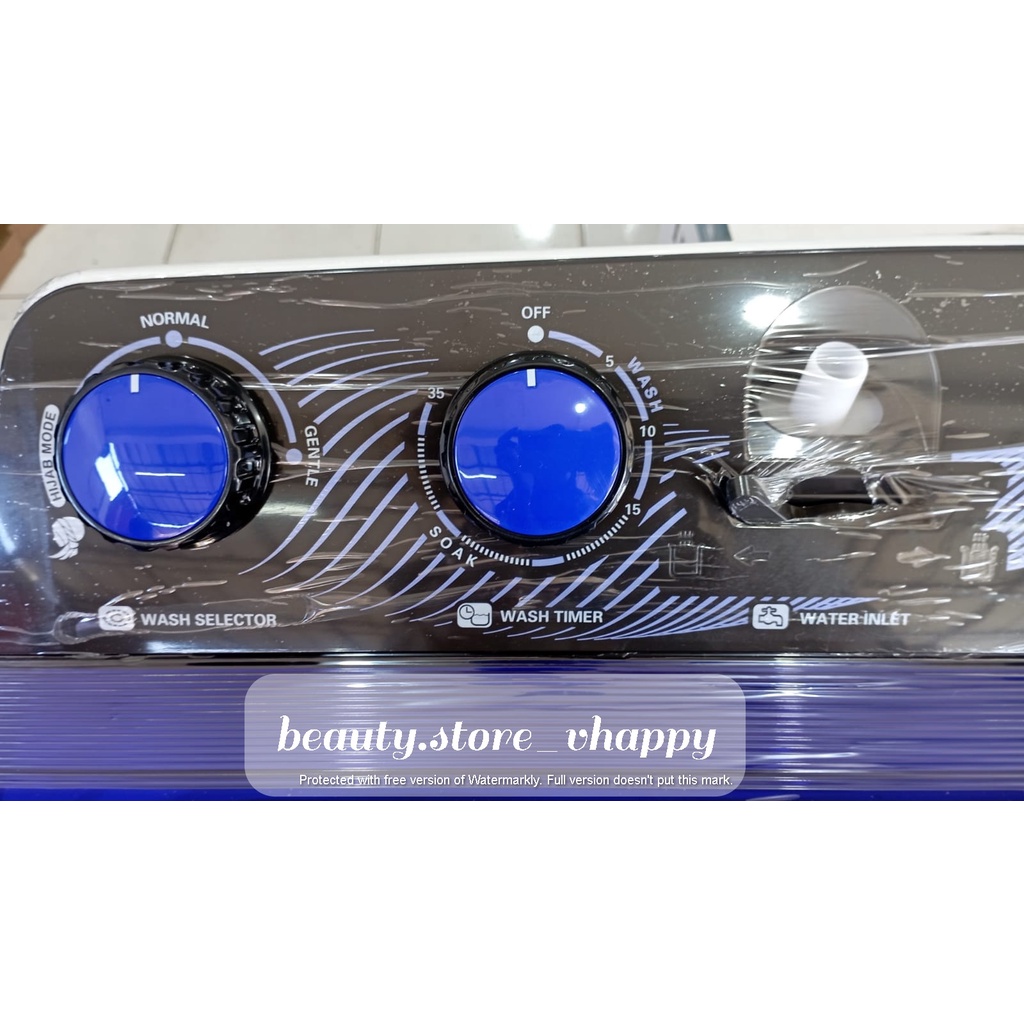 Mesin Cuci 2 Tabung AQUA QW 1250XT 12 Kg Garansi Resmi Khusus Jawabarat Jabodetabek (Kota bandung dan Cimahi Bisa COD)