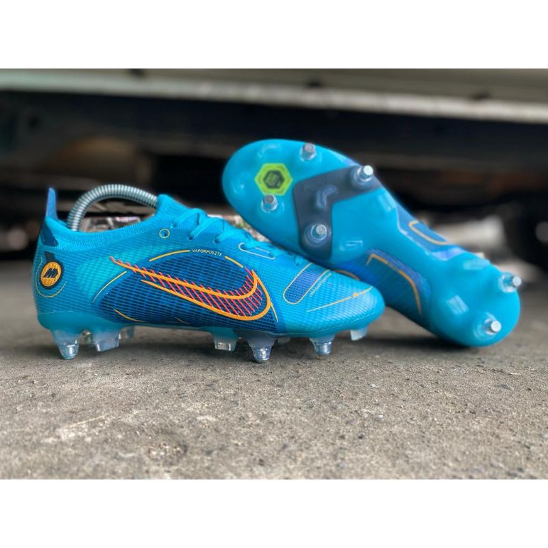 Sepatu Bola Nike Mercurial Vapor 14 Elite Chlorine Blue SG ( Pull Besi )