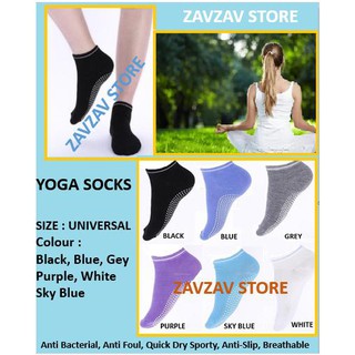Yoga Socks Pilates Anti Slip Socks Full Toe / Kaos Kaki Yoga Anti Slip / Kaos Kaki Senam