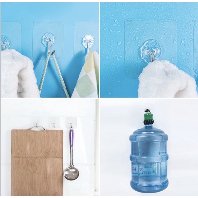 GANTUNGAN HOOK FLOWER TEMPEL DINDING KERAMIK TEMBOK PINTU KAIT LANTAI