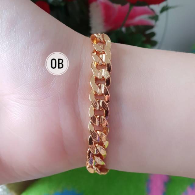 Gelang rantai polos xuping gold N03578