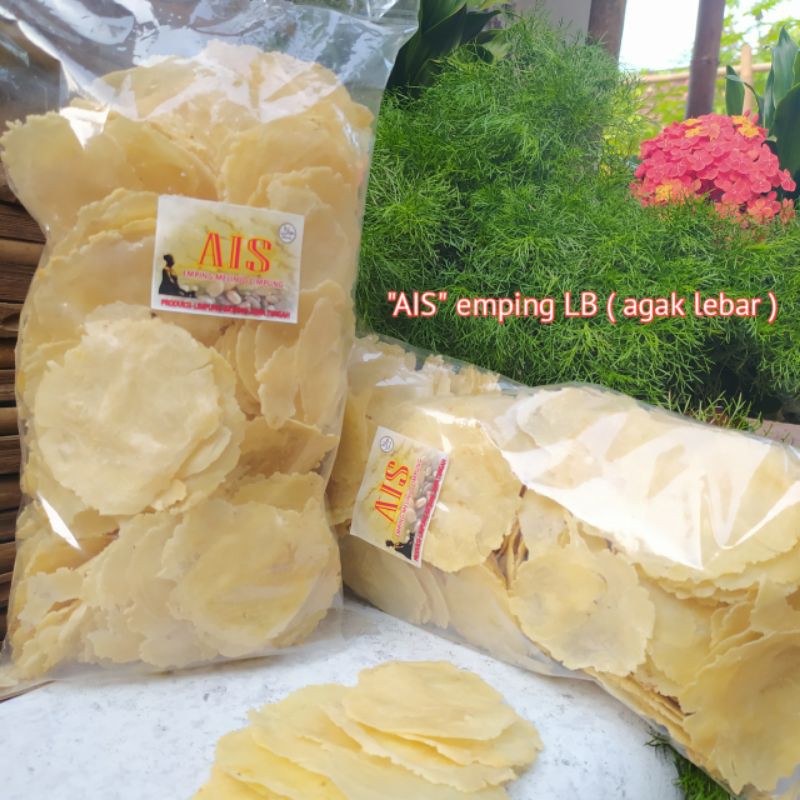 

AIS Emping melinjo mentah LB (lebar) dan SP (super) tipis 1/2kg / emping tipis dan emping agak tebal