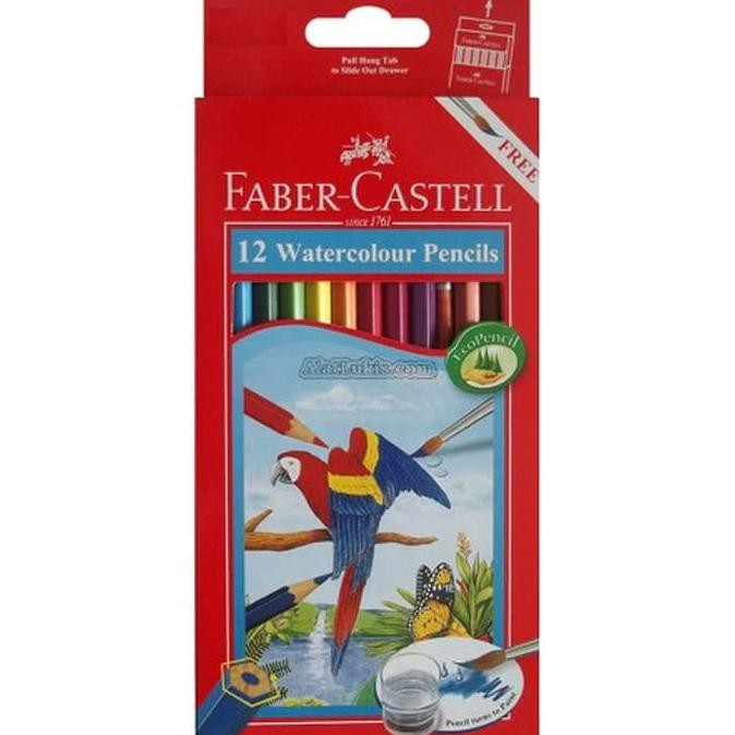 

Sale!! Pensil Warna Faber Castell 12 Panjang Water Colour / Free Kuas Terbaru