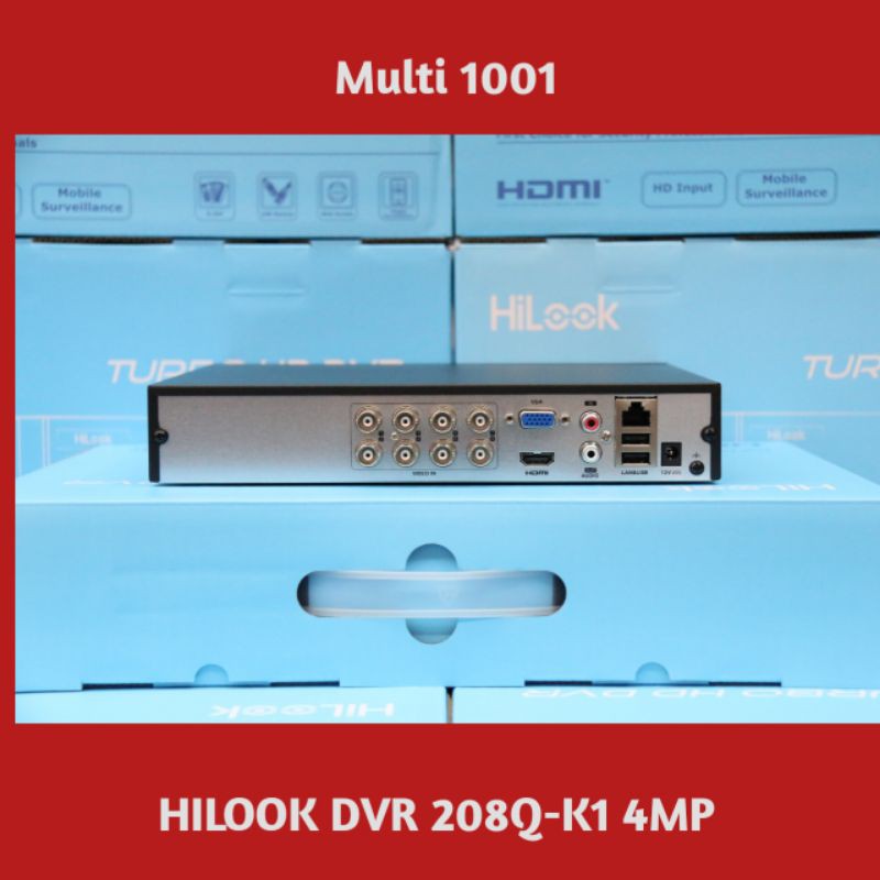 DVR HILOOK 8 CHANNEL 4MP 208Q-KQ(S) 5in1 Original Hilook By Hikvision