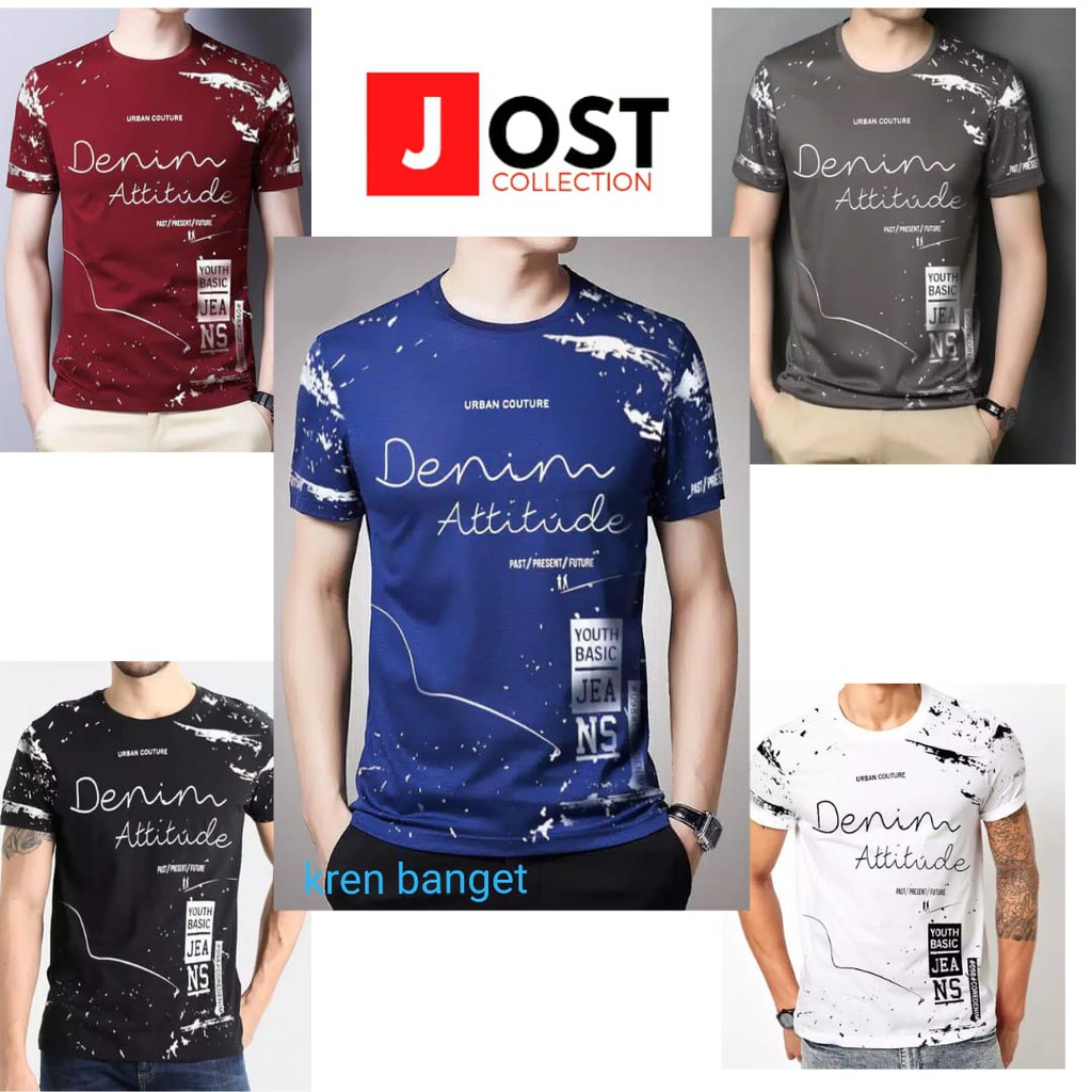 JOST COLLECTION BAJU DISTRO ATTITUDE TERBARU-BAJU PRIA KEREN LENGAN PENDEK