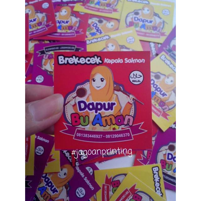 

STIKER LABEL PRODUK/STIKER KEMASAN/LABEL KEMASAN MAKANAN BENTUK PERSEGI