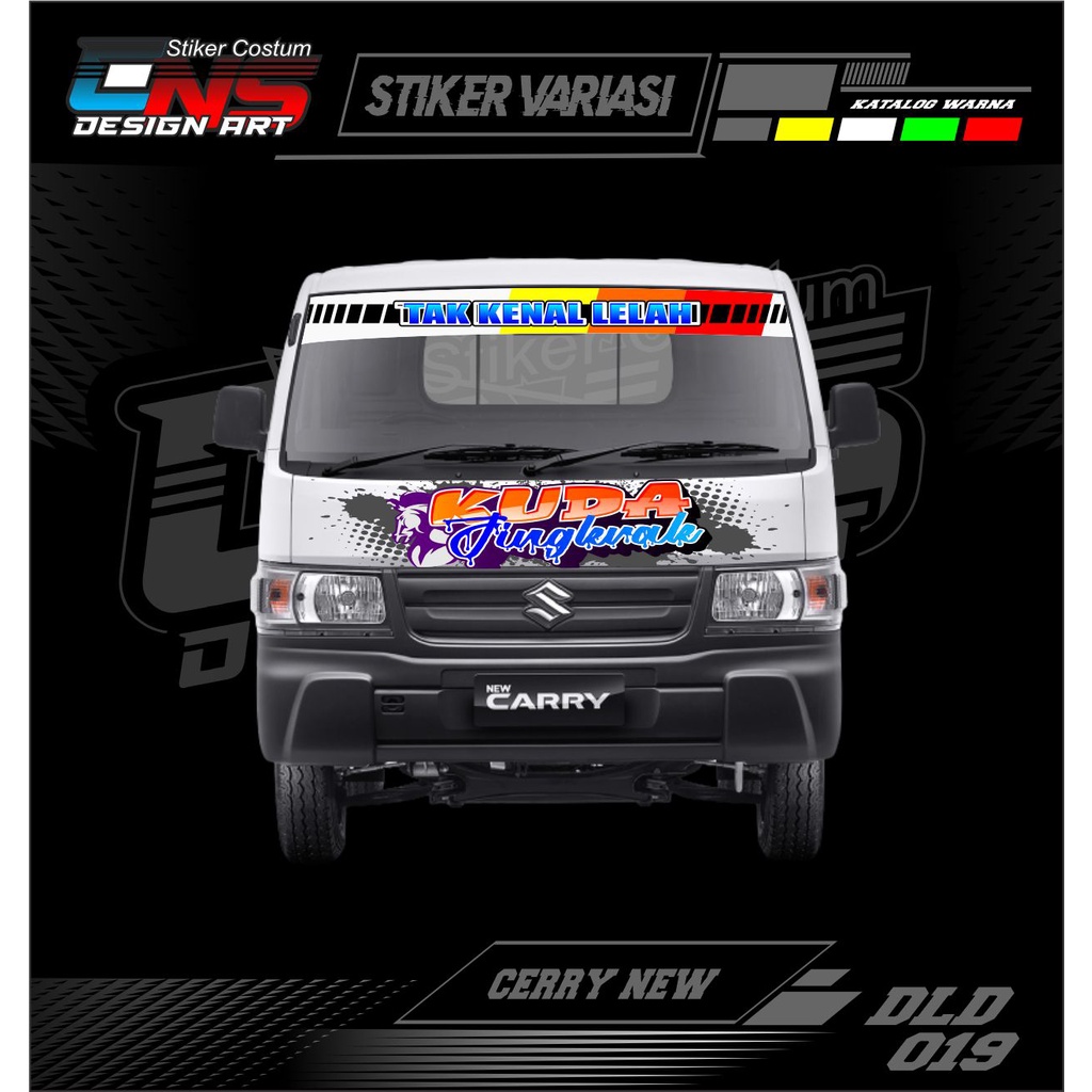 stiker depan CARRY NEW stiker depan mobil / truk / pick up stiker depan variasi all mobil stiker dep