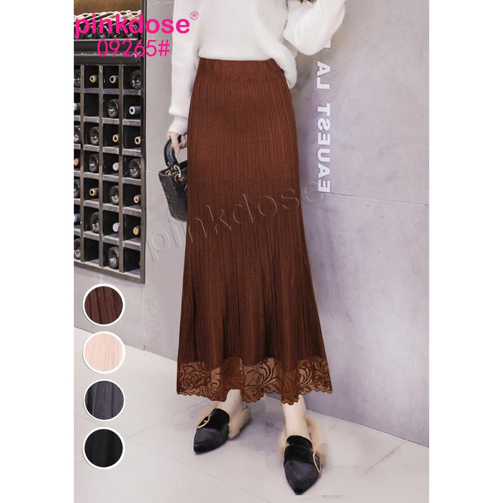  PINKDOSE 4pcs ROK RAJUT PANJANG RENDA 90CM 