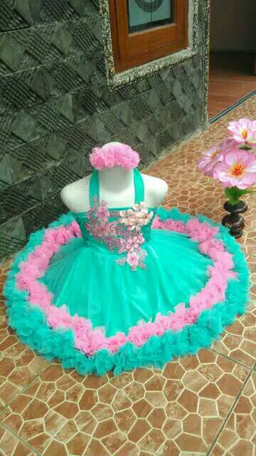 Dress tutu petite pelangi