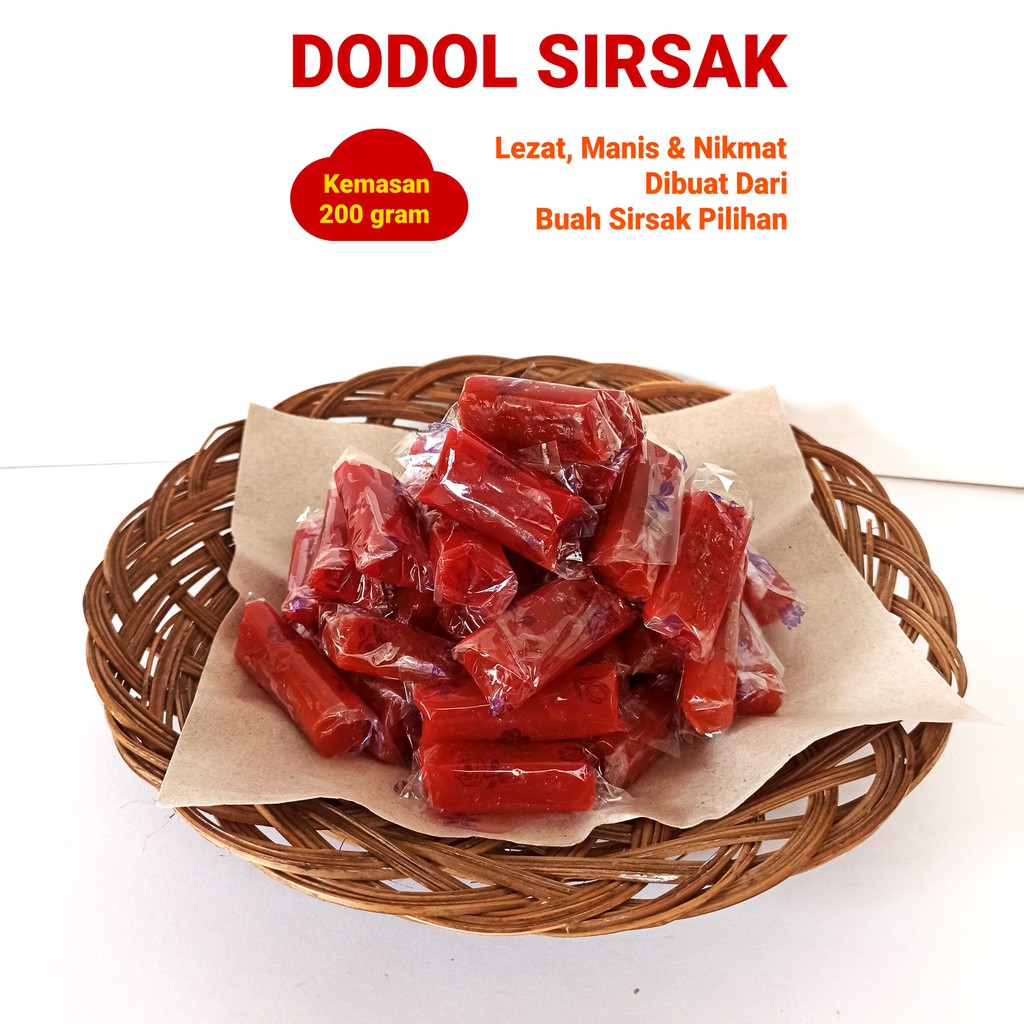 

DODOL SIRSAK | DODOL JENANG SIRSAK ASLI BANYUMAS | Empuk, Kenyal & Manis | kemasan 200 gram