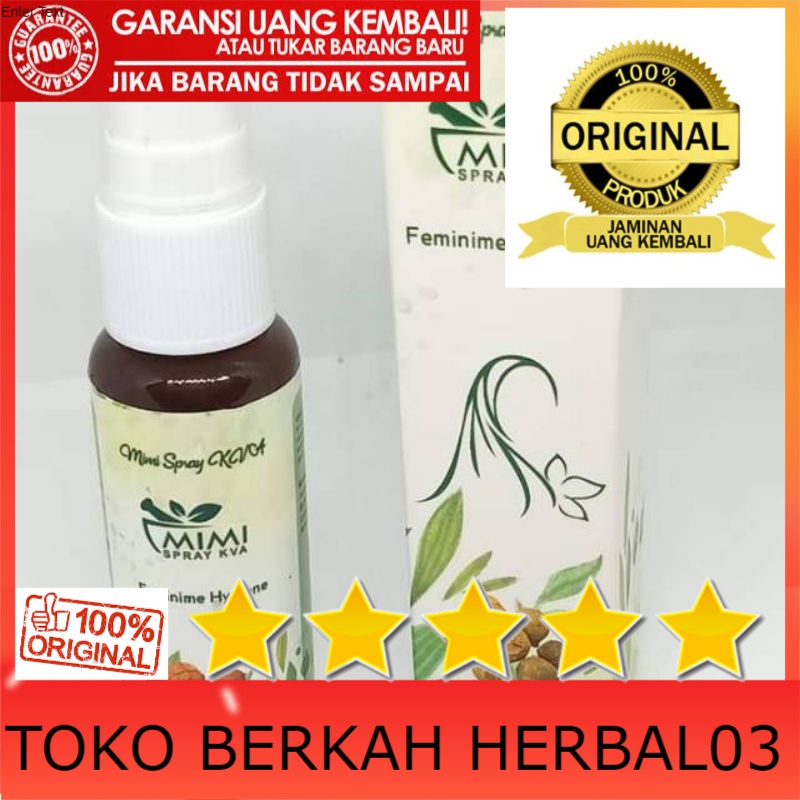 100% ASLI Mimi Spray KVA Dr Boyke Original Sahira Feminime Hygiene BPOM 30ml Asli