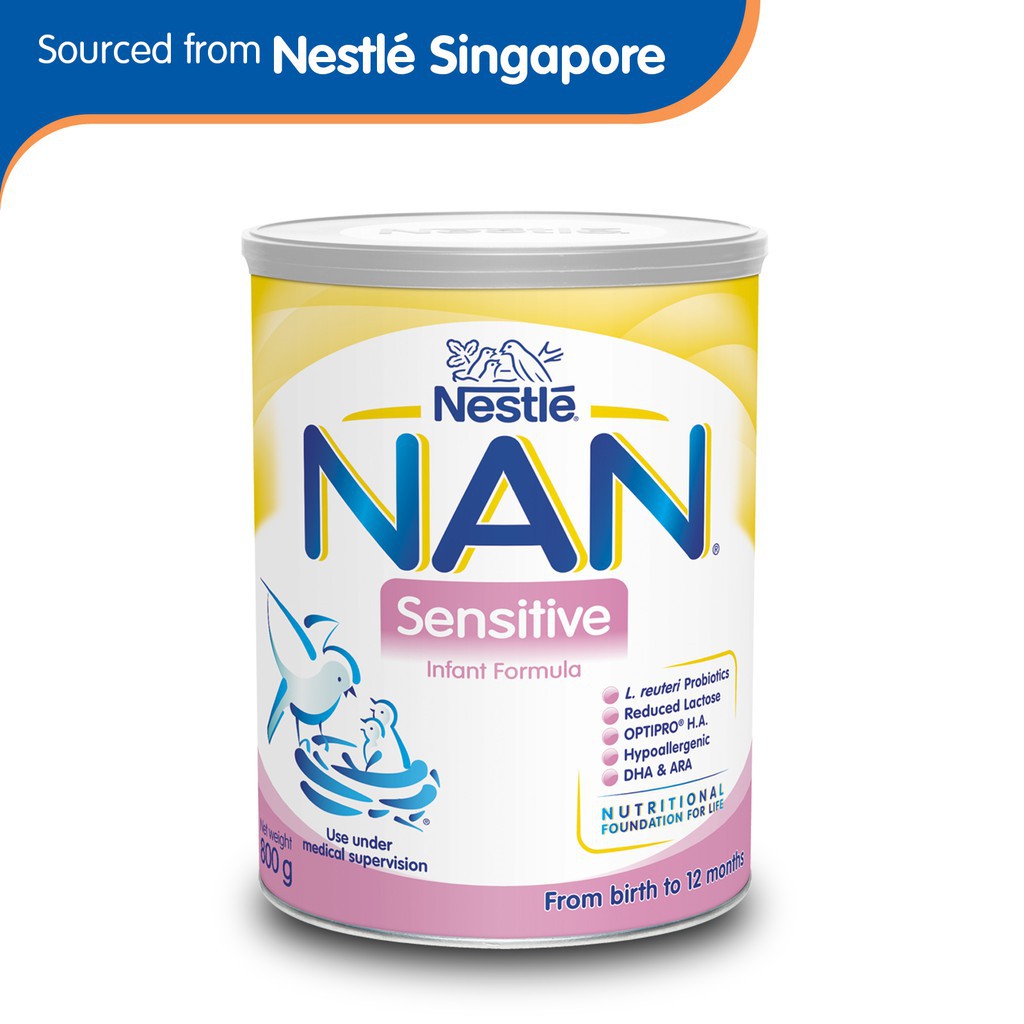 Nestle Nan Infant Milk Susu Formula Sensitive 800g Singapore Shopee Indonesia