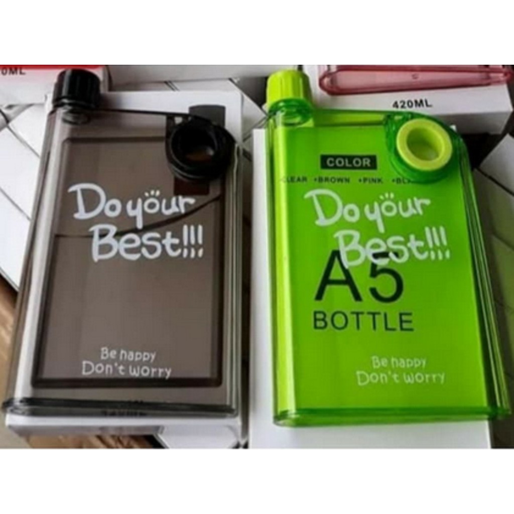 Botol NOTEBOOK 380ML - CLEAR