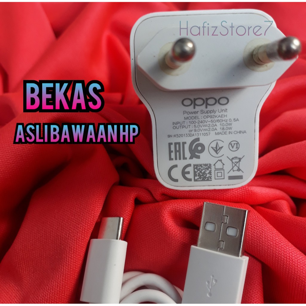 Charger oppo 18W A52 A72 A92 RENO4  Type-C original bawaan hp
