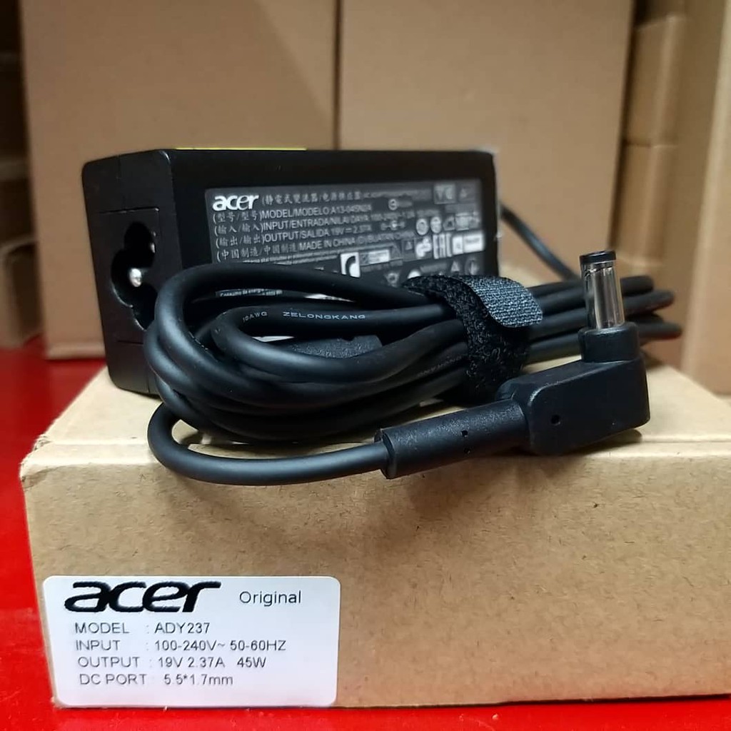 Adaptor Charger Laptop Acer Aspire ES 11 ES1-131 ES1-132 A314-32 A315 19V 2.37A ORIGINAL