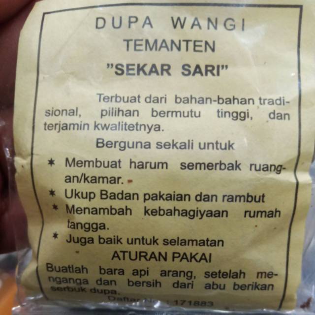 Harga Pabrik Dupa Wangi Temanten Asli Pekalongan Original kMJVAxHWwkygN
