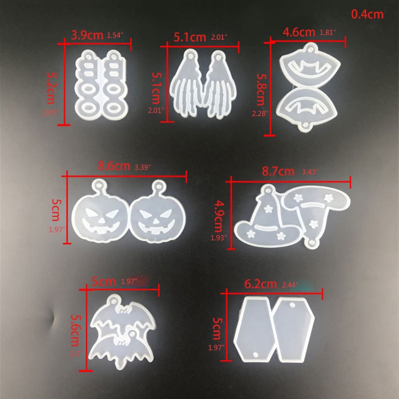 Siy Cetakan Resin Epoksi Bentuk Labu Halloween Untuk Kerajinan Tangan Diy