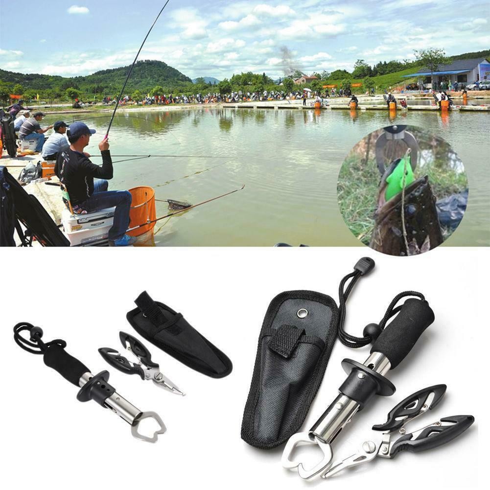 Ikan Grip Set Plier Penjepit Bibir Ikan Tang Mancing Alat Jepit Fishing Gear Bibir Ikan Plus Tang Kail