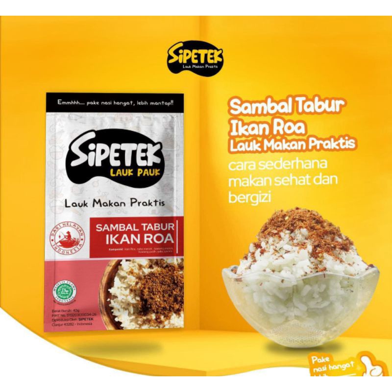Crispy Ikan Sipetek Tinggi Kalsium 50gr / Lauk Makan Praktis Sipetek 30gr-Sambal Ikan Roa