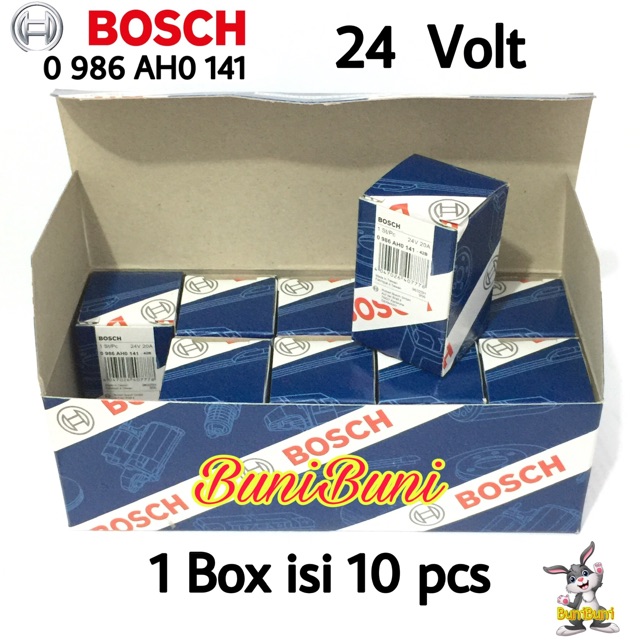 Relay BOSCH 24V 4 Kaki / Relai Rilei Bosch 24 Volt 4 Pin Kaki 100% Asli Untuk Mobil