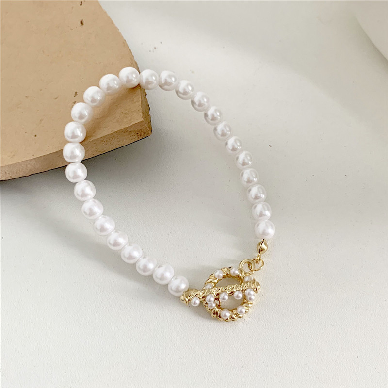 Gelang Kalung Mutiara Desain Simple Untuk Wanita