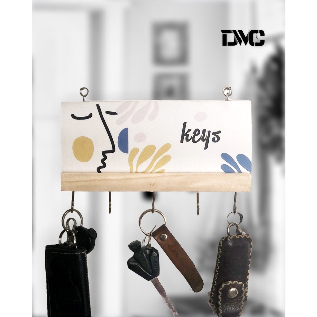 Rak Gantungan Kunci Keychain Rumah Perlengkapan Keyholder Minimalis - DwallDc