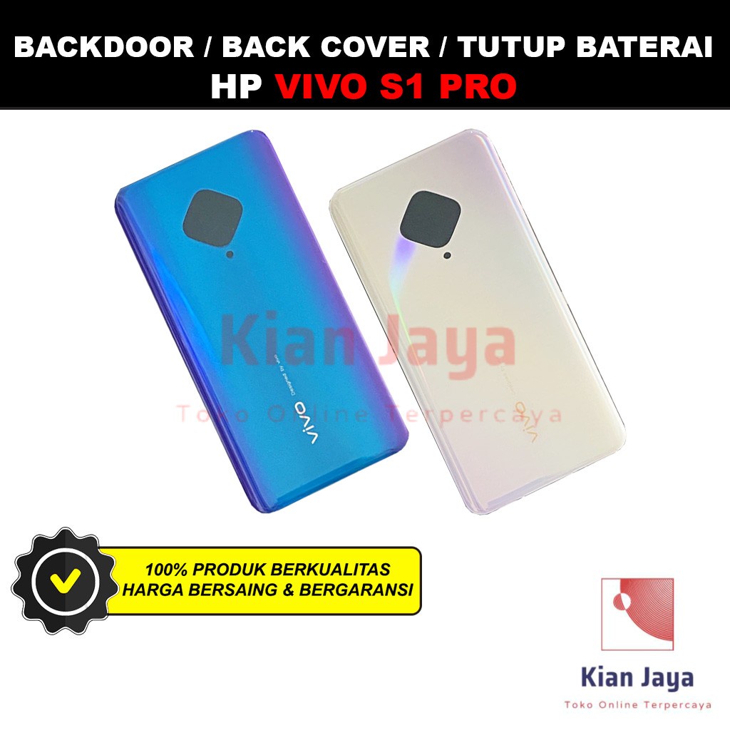 Backdoor Vivo S1 Pro Back Cover Tutup Belakang Baterai Cassing Casing Backcase Original