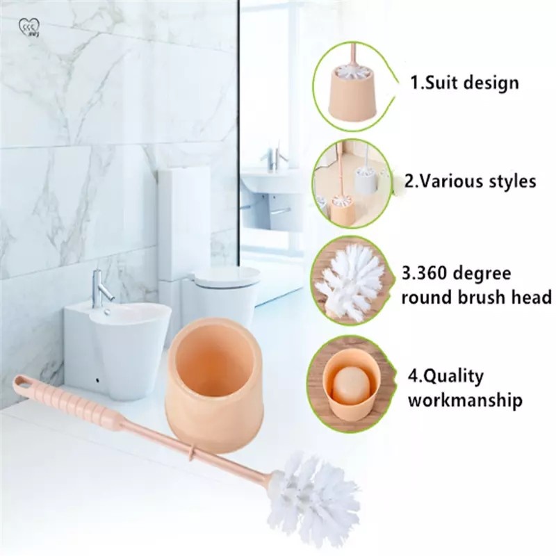 【GOGOMART】Sikat WC Toilet Gagang Dengan Tatakan Kamar Mandi