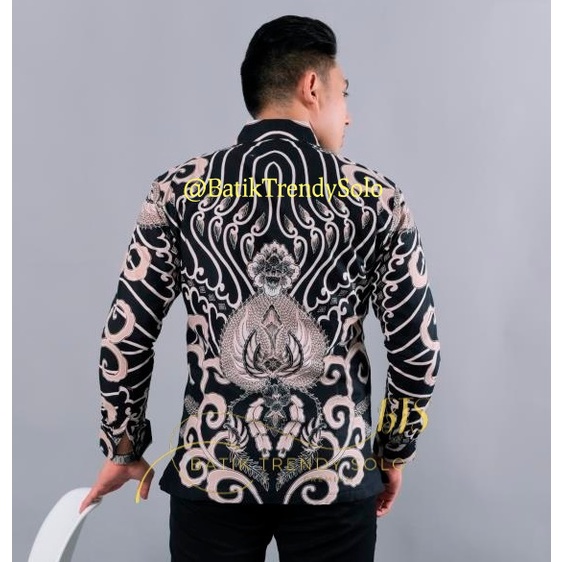 Hem  Kemeja Baju Batik Pria Cowok Laki Laki Slimfit Full Lapis Furing Lengan Panjang Lengan Pendek Original Asli Batik Jumanta Solo Laweyan Size S M L Xl XXL Bahan Katun Premium  54