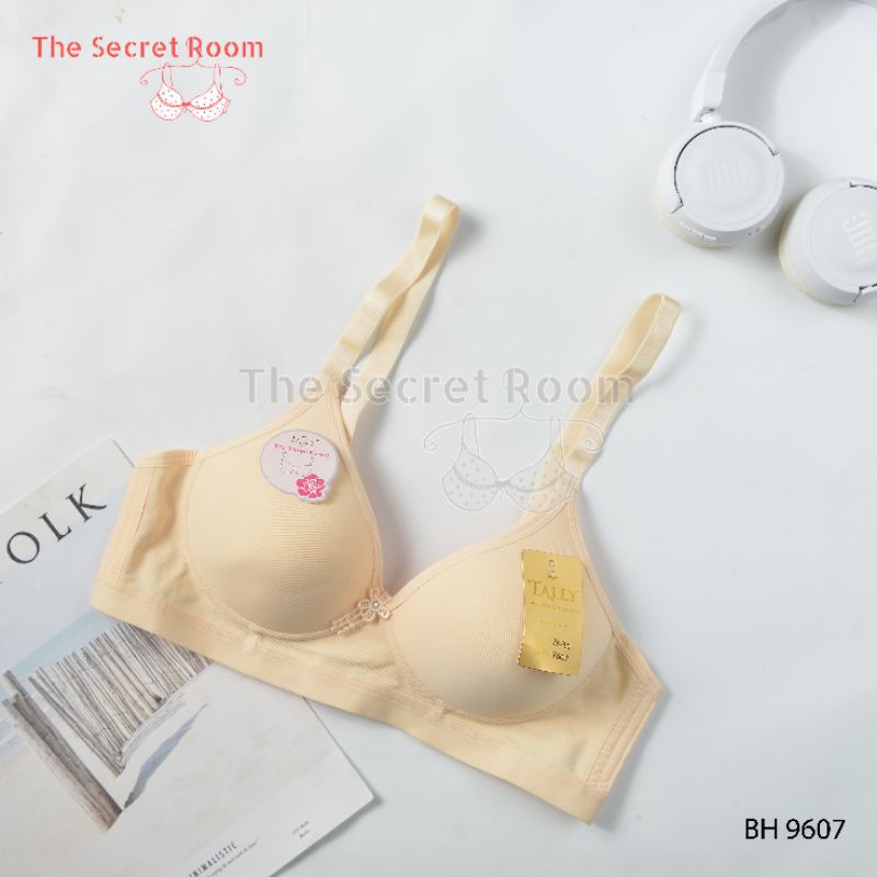 TALLY BRA BH 9607 | CUP B BESAR | BUSA TIPIS | TANPA KAWAT | SIZE 36-42