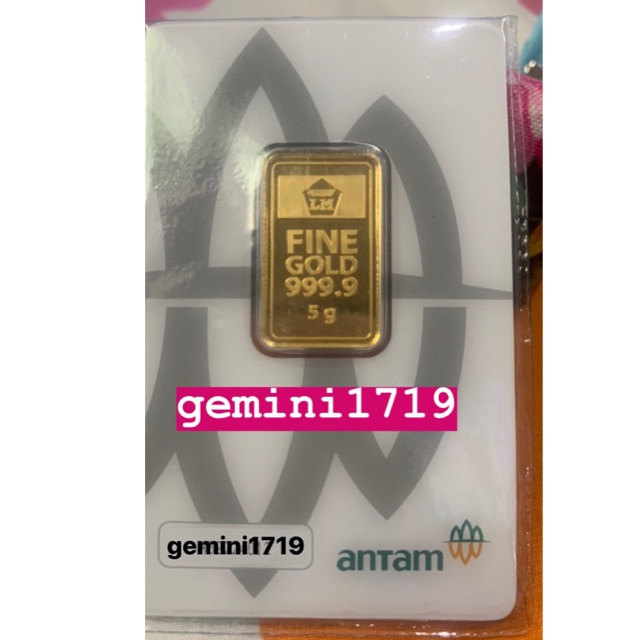 LOGAM MULIA EMAS ANTAM 5 GRAM 5GRAM 5 GR PRESS 2020